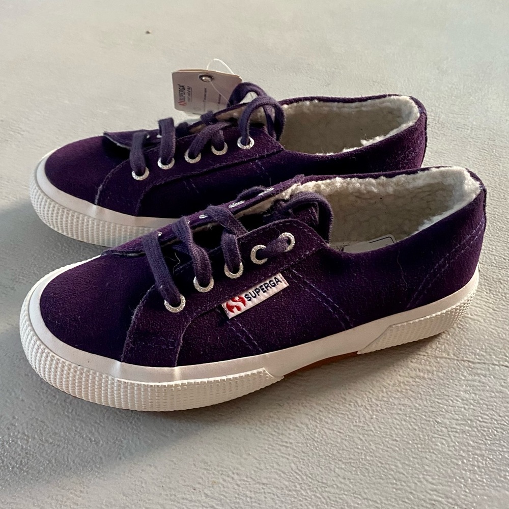 Kids New Purple Superga Sneakers Size 12.5